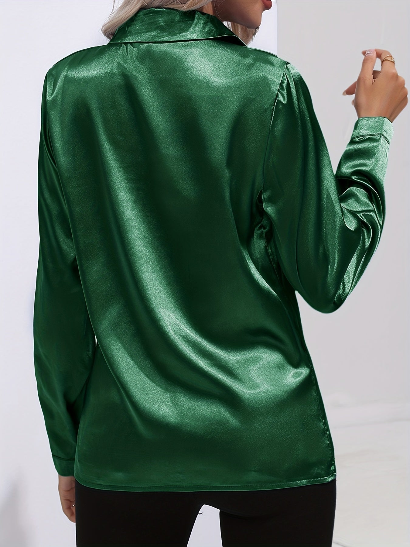 Elegant skjorta i satin - Margareta