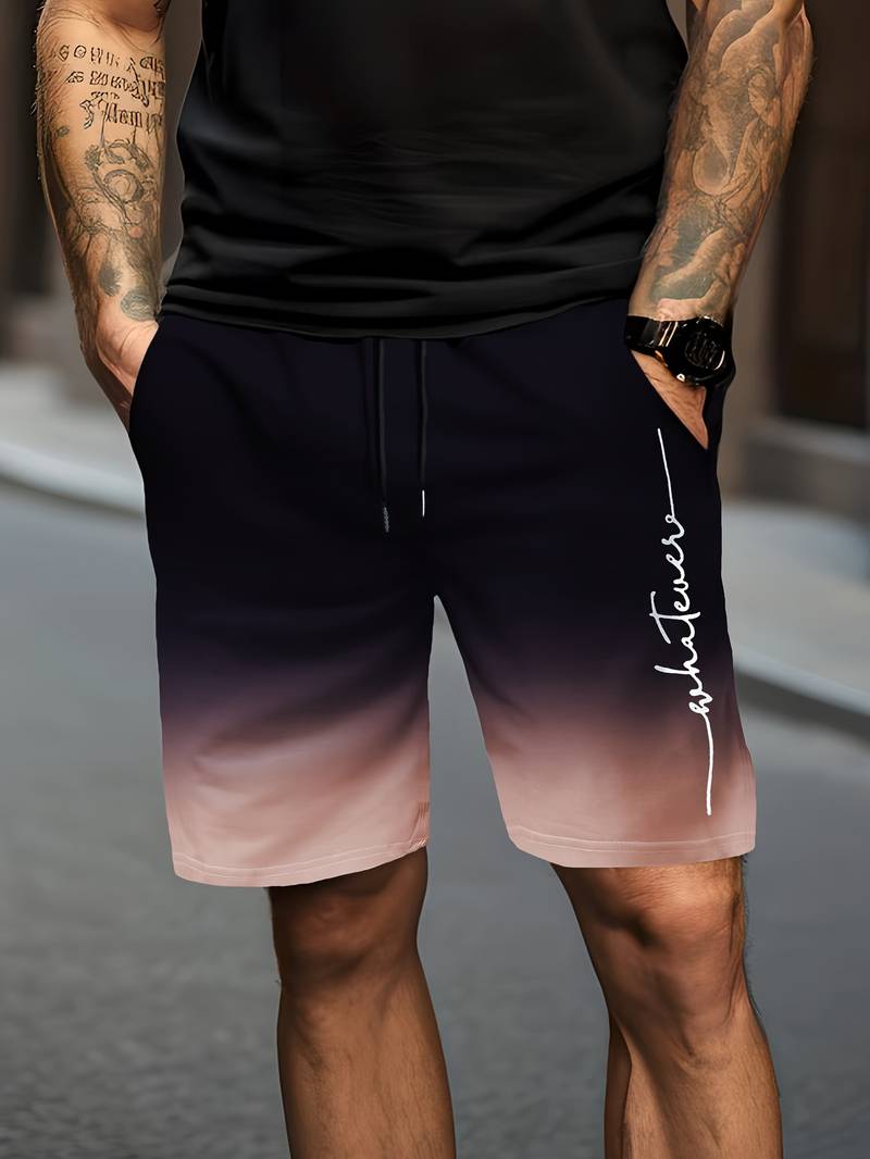Nattblå shorts med gradientfärg - Sigvard