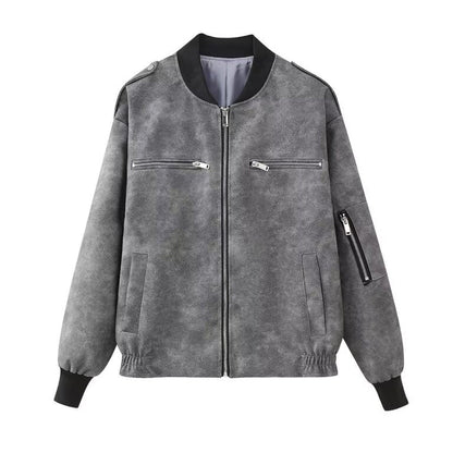 Vintage plus size skinnjacka för kvinnor - Ofelia