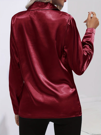 Elegant skjorta i satin - Margareta