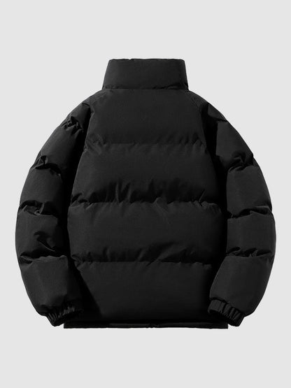 Tjock puffer fleecefodrad jacka för män - John