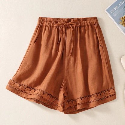 Sommarshorts gjorda av bomull och linne - Elvira