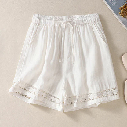 Sommarshorts gjorda av bomull och linne - Elvira