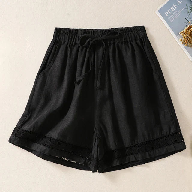 Sommarshorts gjorda av bomull och linne - Elvira