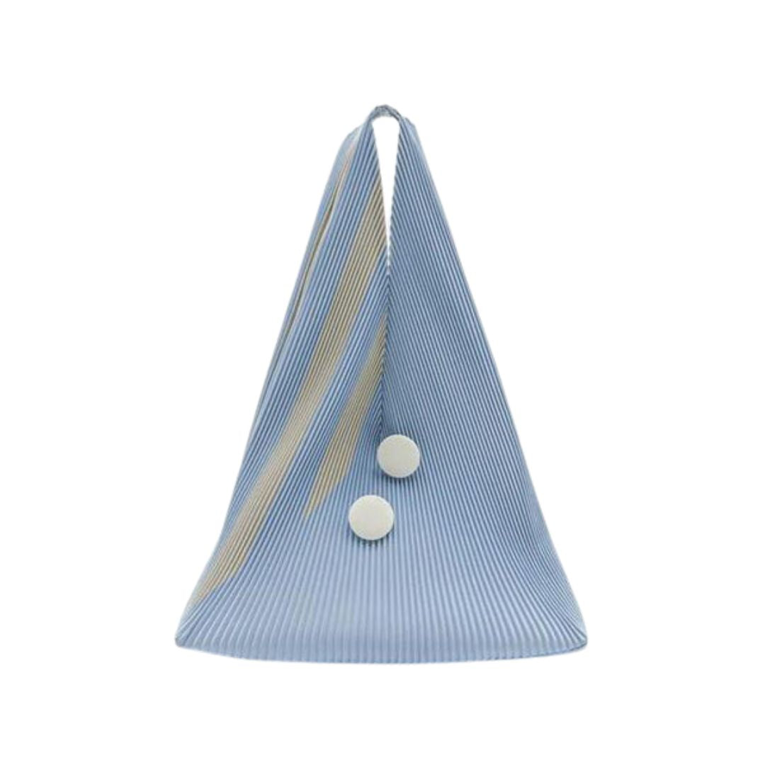 Modern triangulär väska med veckad design - Gnista