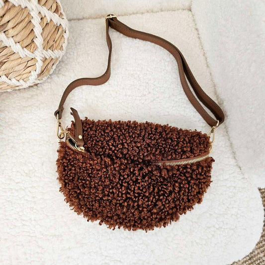 Structured Knit Pouch Crossbody Bag - Leona