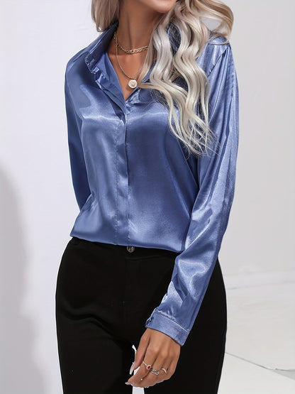Elegant skjorta i satin - Margareta