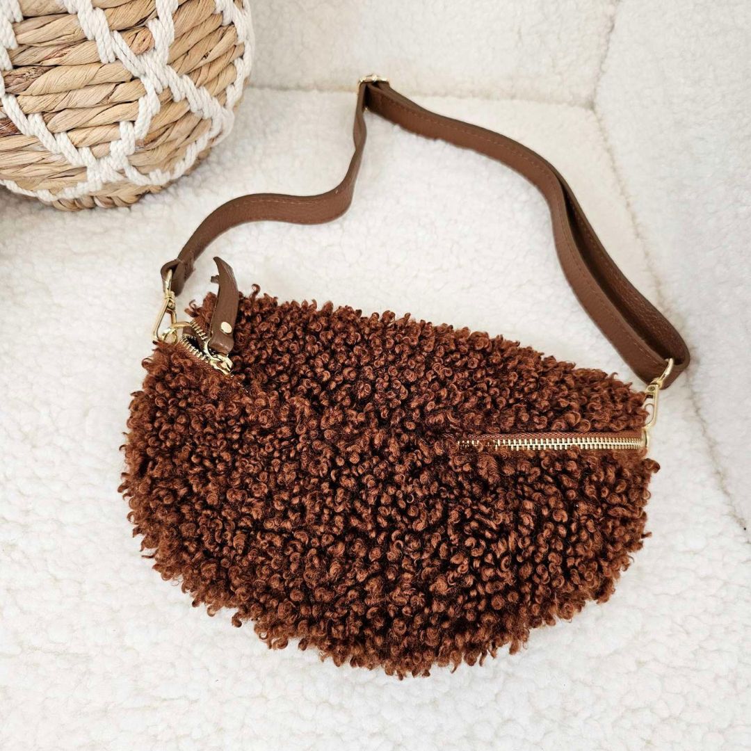 Structured Knit Pouch Crossbody Bag - Leona