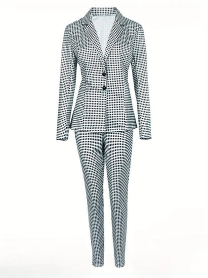 Elegant, chic kavaj och byxa set - Christina