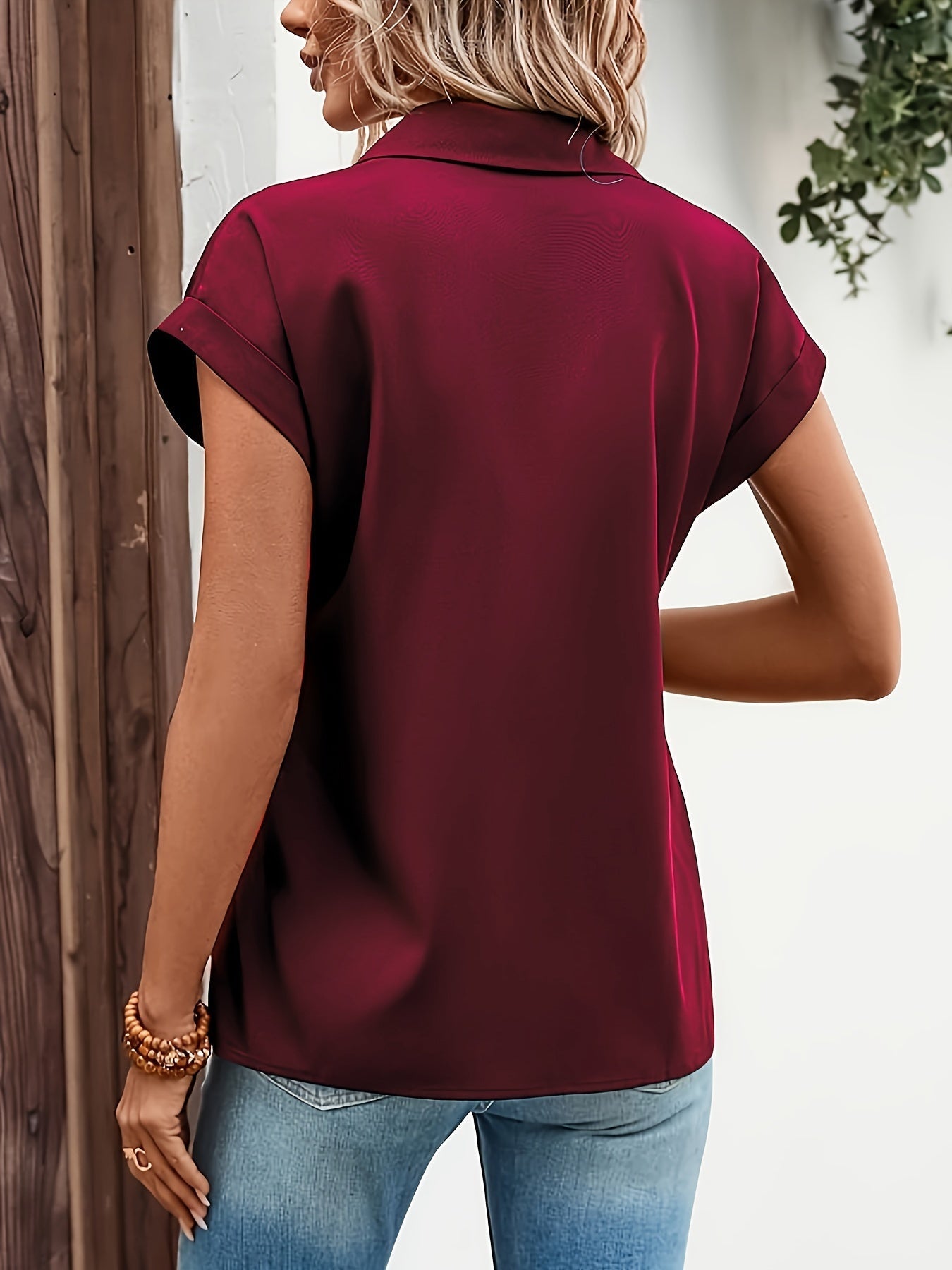Svart blus med dragkedja - Emelie