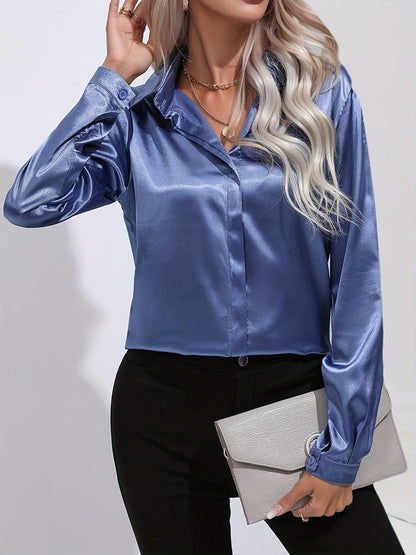 Elegant skjorta i satin - Margareta