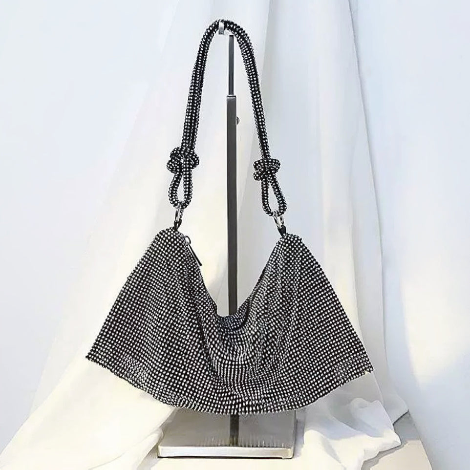 Elegant handväska med strassdetaljer - Filippa