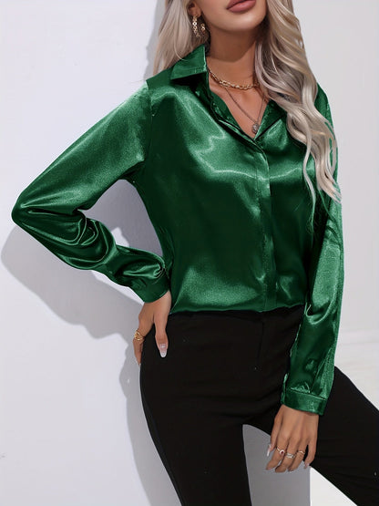 Elegant skjorta i satin - Margareta
