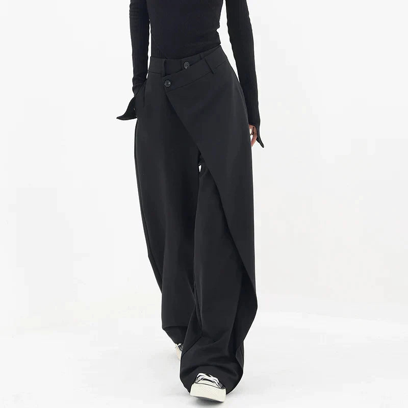 Asymmetriska baggy byxor - Gull