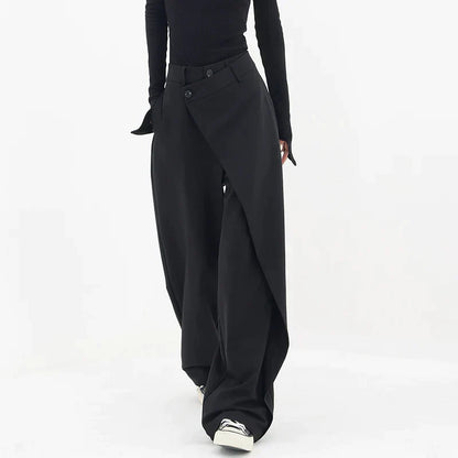 Asymmetriska baggy byxor - Gull