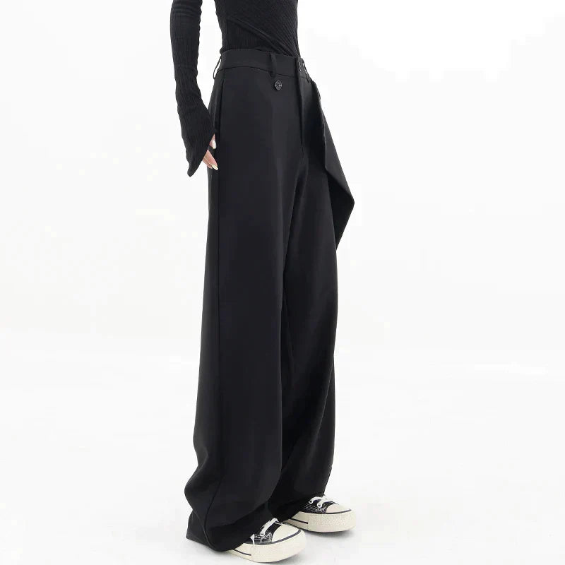 Asymmetriska baggy byxor - Gull