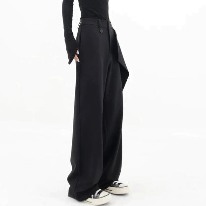 Asymmetriska baggy byxor - Gull