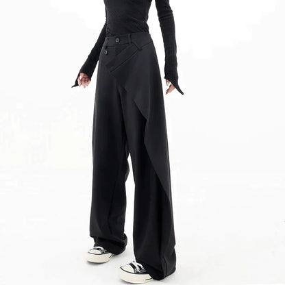 Asymmetriska baggy byxor - Gull