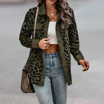 Trendig leopardmönstrad jacka - Lottie