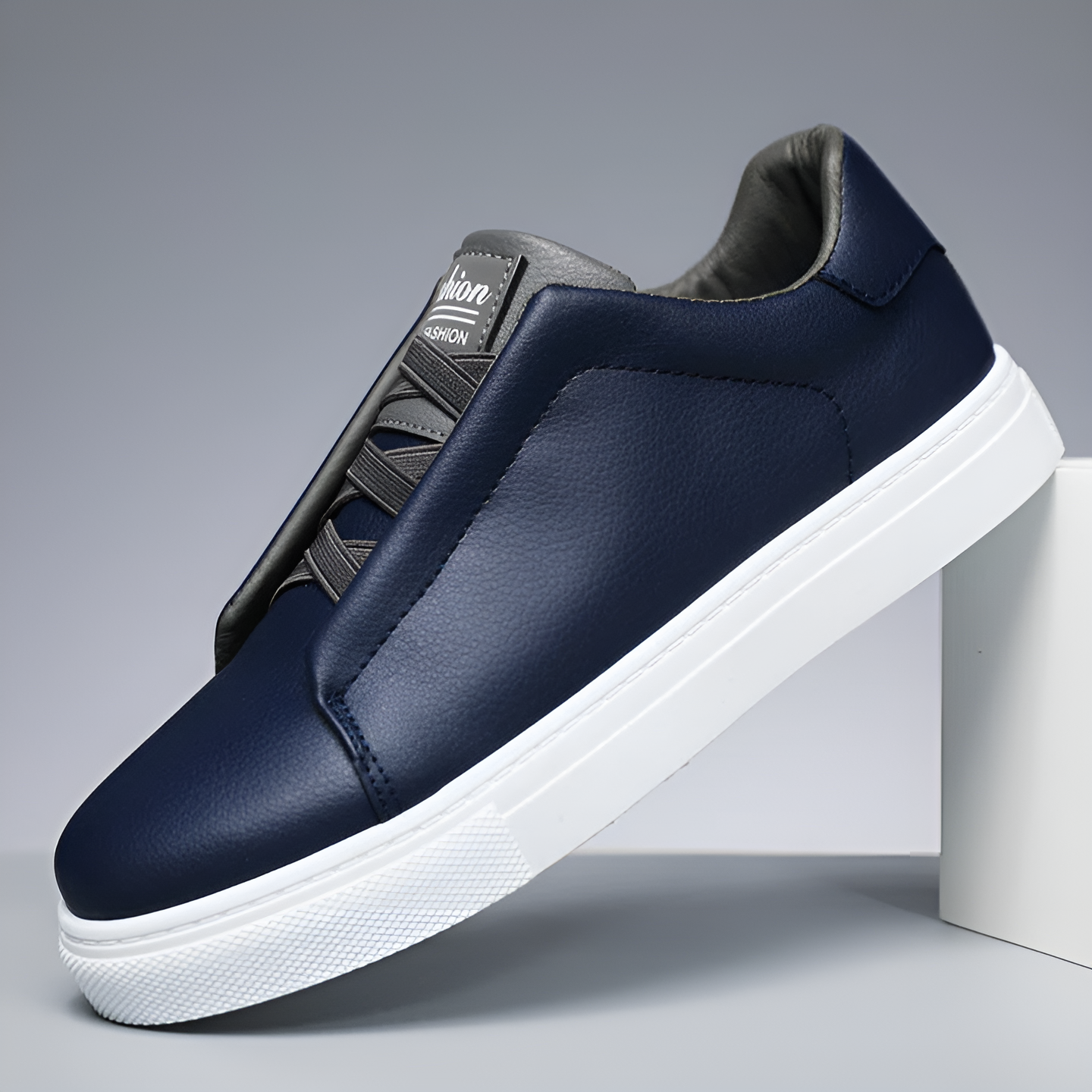 Tidlös klassisk lädersneaker för män - Boe