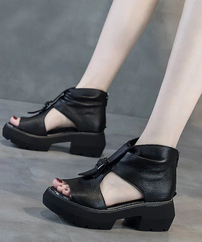 Vintage sandal i äkta läder - Serafina