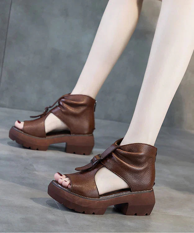 Vintage sandal i äkta läder - Serafina