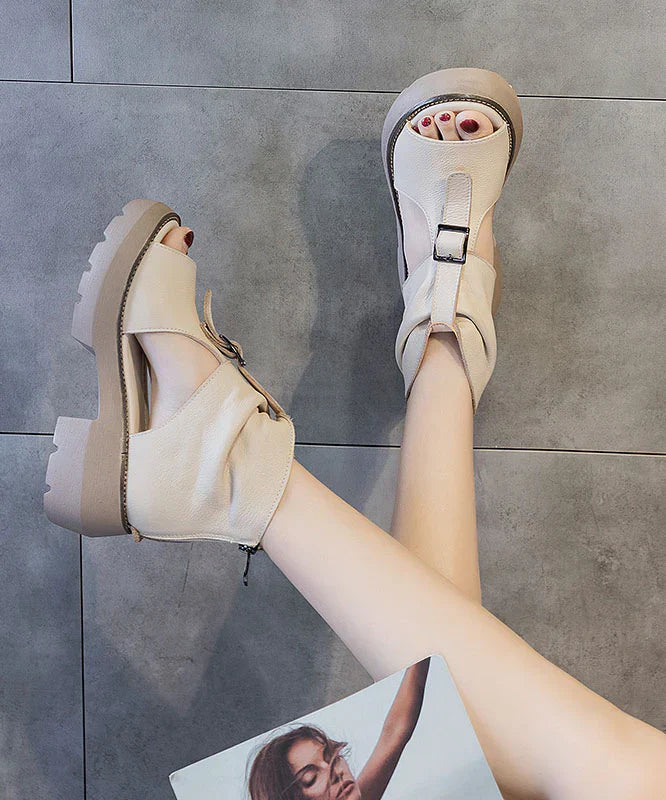 Vintage sandal i äkta läder - Serafina