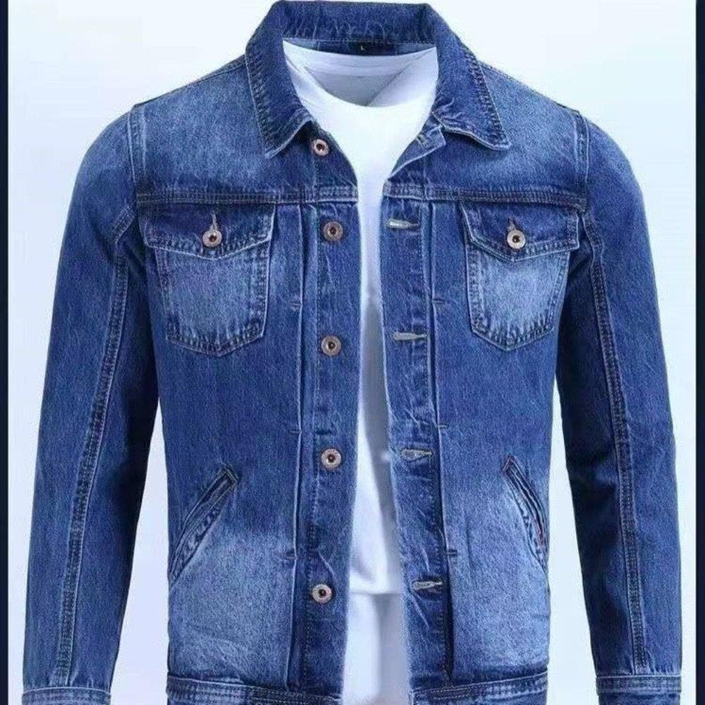 Retro jeansjacka för män - Elton
