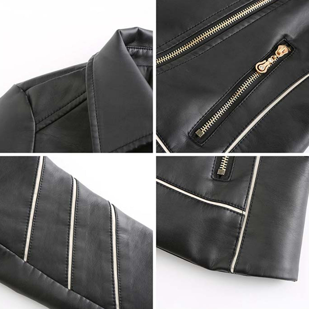 Stylische Lederjacke - Elsy