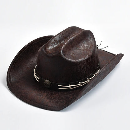 Cowboyhatt i läder - Henke