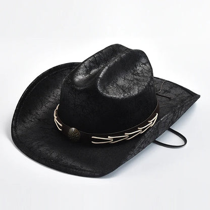 Cowboyhatt i läder - Henke