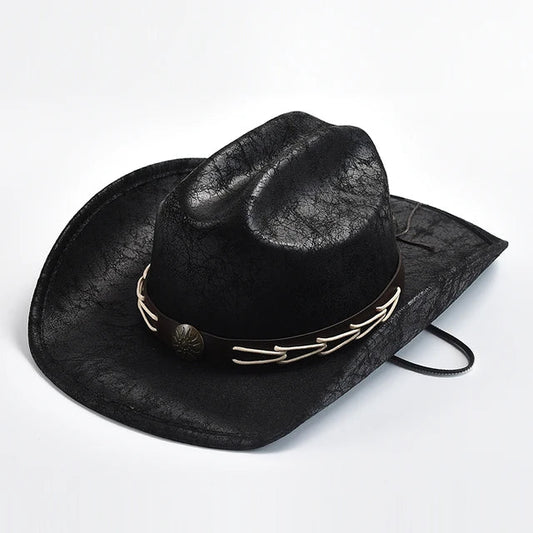 Cowboyhatt i läder - Henke