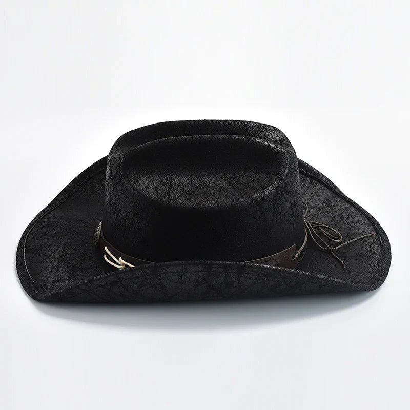 Cowboyhatt i läder - Henke