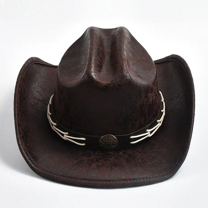Cowboyhatt i läder - Henke