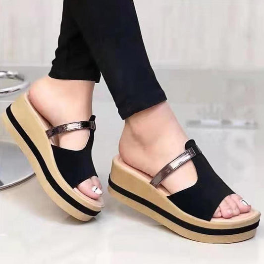 T-rem plattform flip flops för kvinnor - Arica