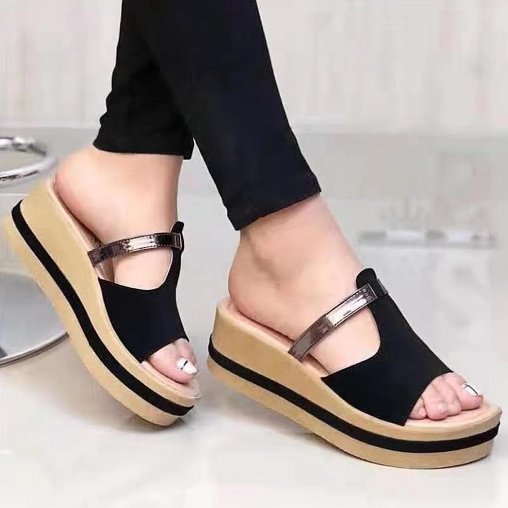 T-rem plattform flip flops för kvinnor - Arica
