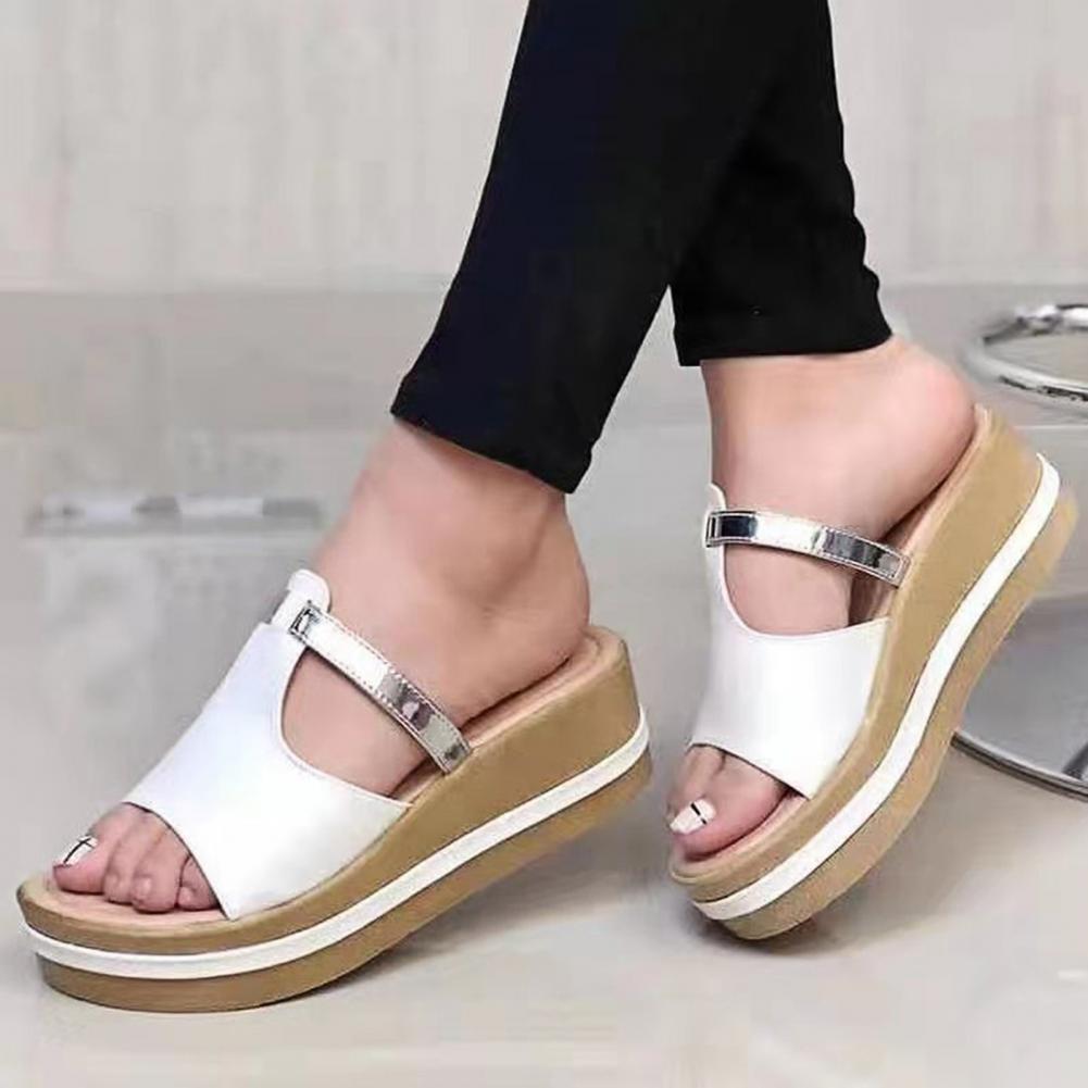 T-rem plattform flip flops för kvinnor - Arica
