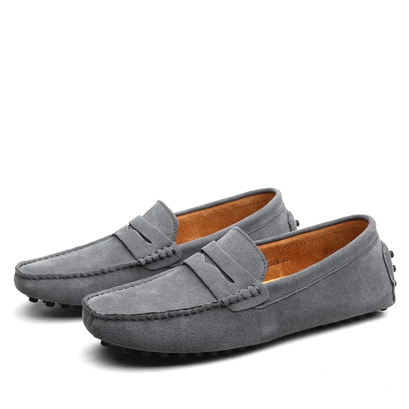 Loafers i italiensk stil i mocka - Dayem