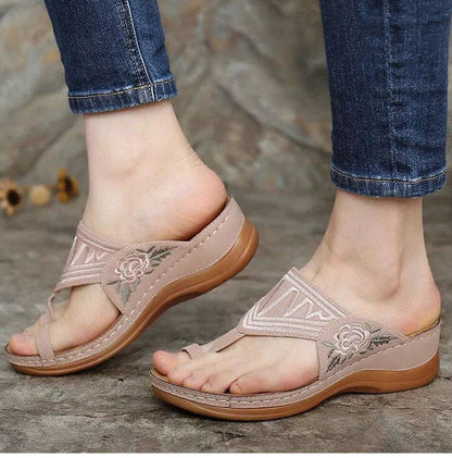 Damtofflor Broderad kil - Minnah