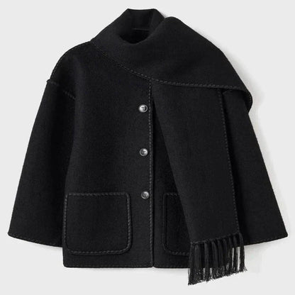 Elegant kappa med halsduk - Fraya