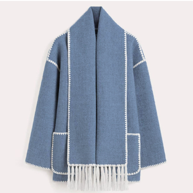 Elegant kappa med halsduk - Fraya