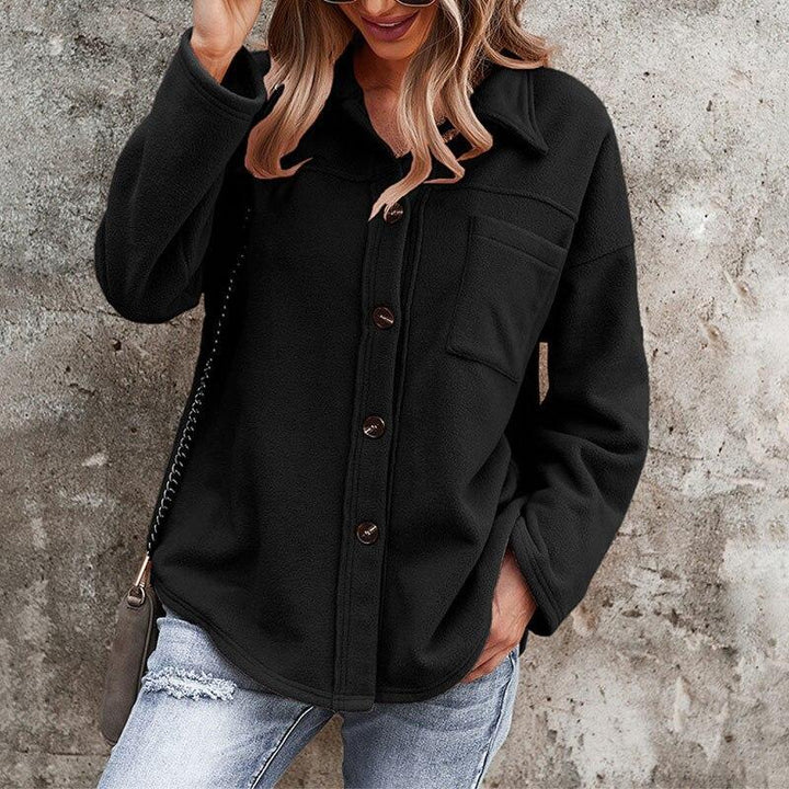 Snygg damjacka i oversize fleece - Frida