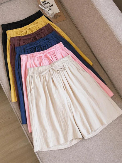 Lätta sommarshorts i bomull - Annalisa