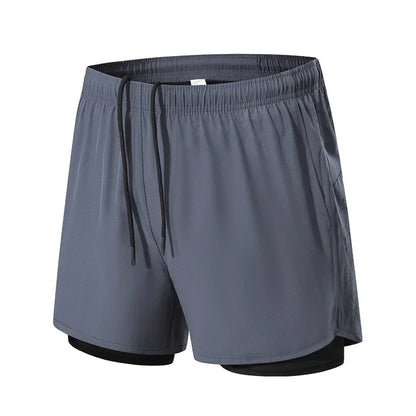 Sportshorts med dubbla lager för träning - Patrick