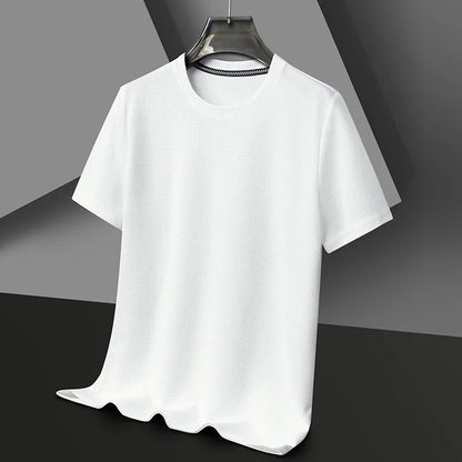 Unisex Rundhalsad Våffel-T-shirt - Markus