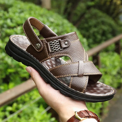 Sommar Läder Sandaler för Män - Magnus