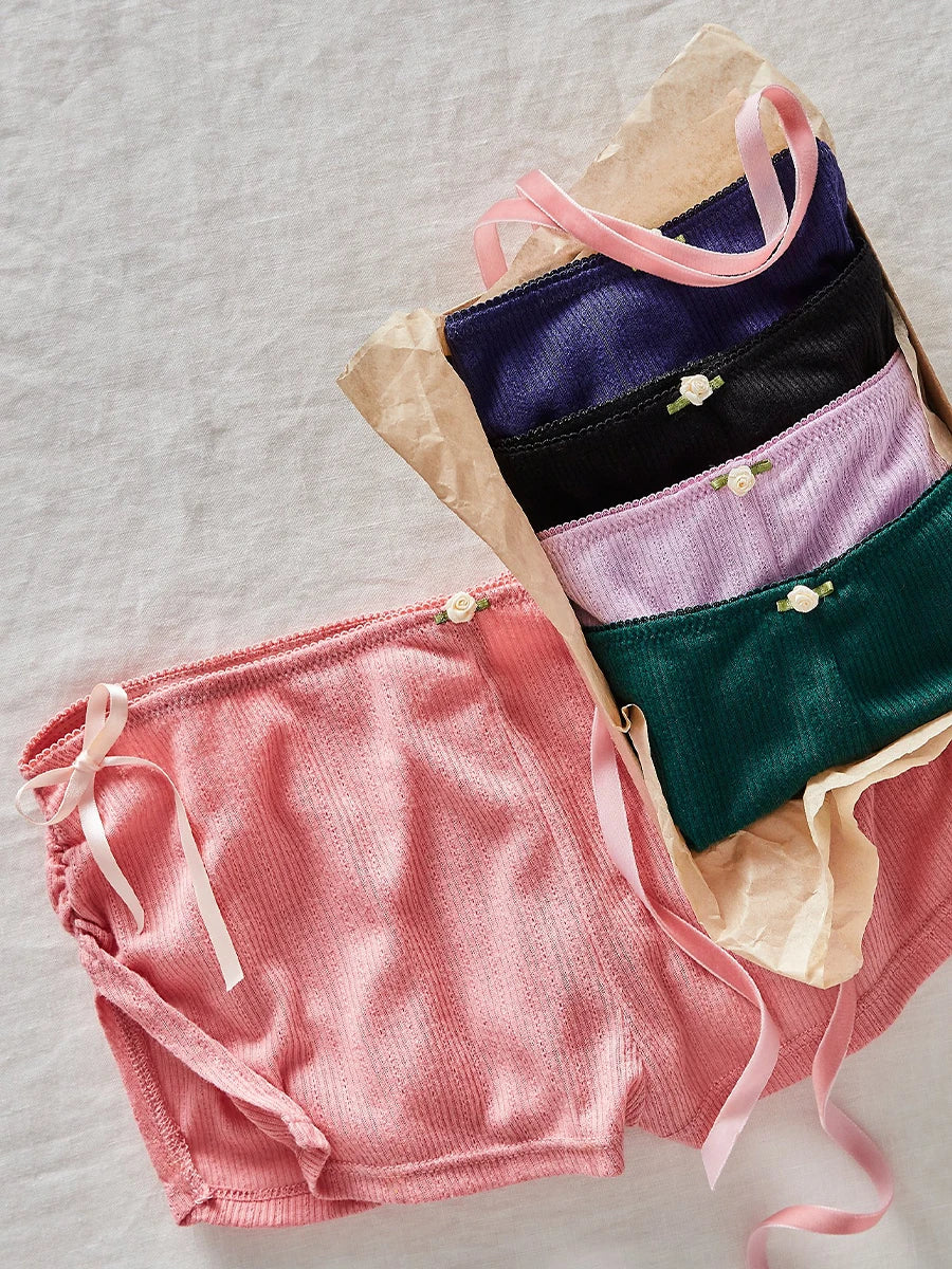 Damshorts för Avkoppling med Resår och Sidoslits - Belinda