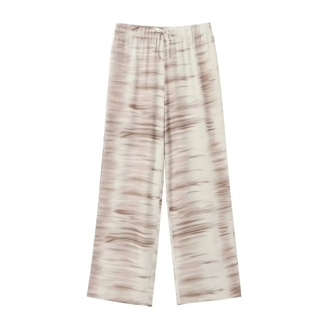 Halter Neck Tie Dye Top & Wide Leg Byx Set - Novalie