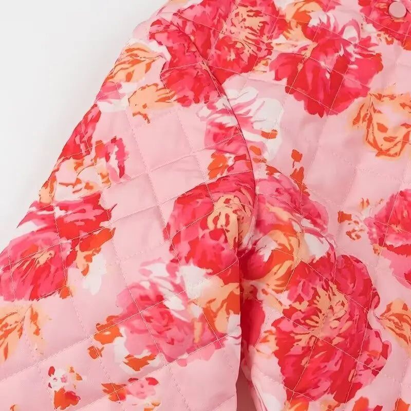 Rosa quiltad jacka - Frederica