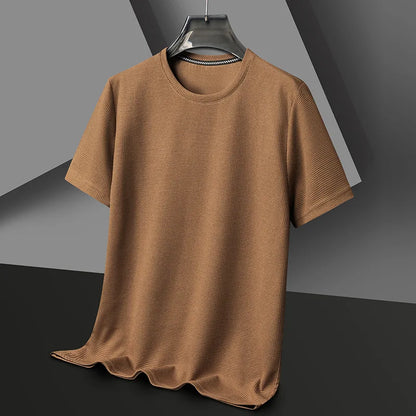 Unisex Rundhalsad Våffel-T-shirt - Markus
